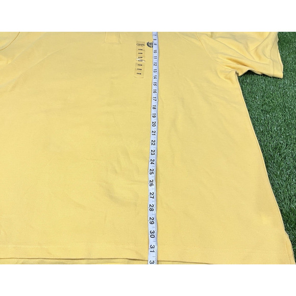 CHAPS Polo Logo Shirt Men’s Yellow NEW With tag $38 2XB - Picture 5 of 8